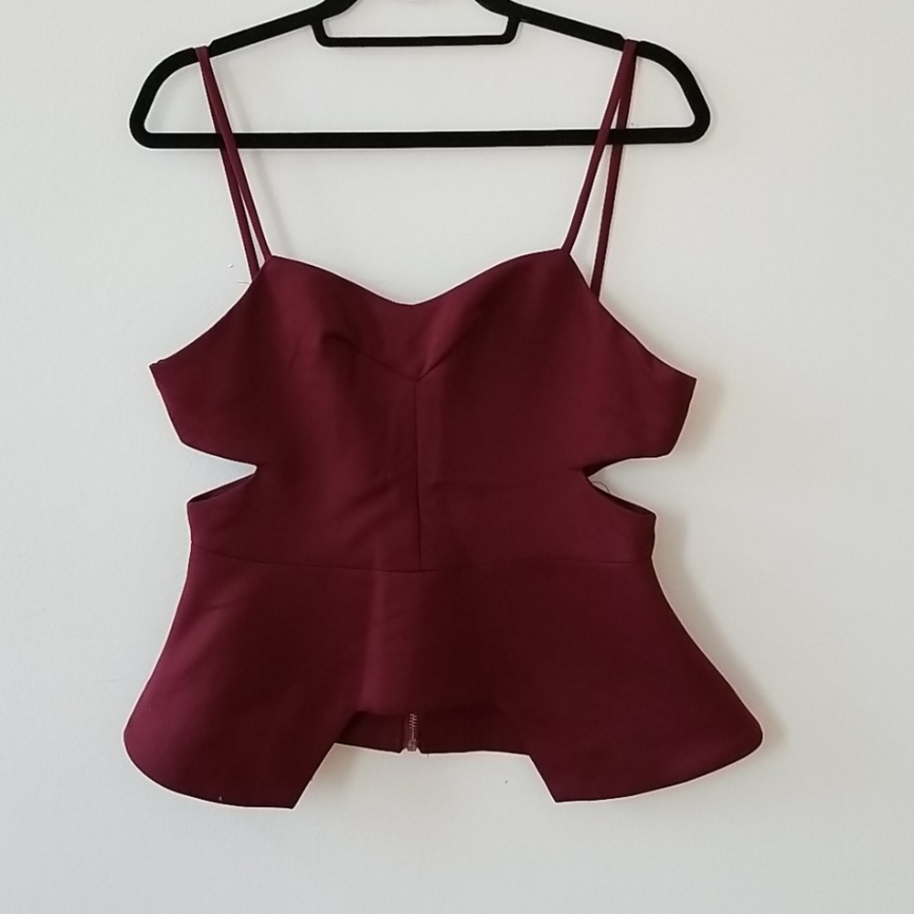 Cutout red top